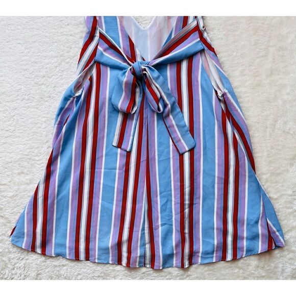 Lulus Set Sail Light Blue Multi Striped Tie-Back
Mini Dress - Picture 13 of 16
